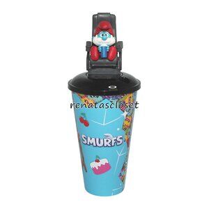 Regal Collectible Smurfs Drink Cup & Papa Smurf Topper Combo NWOT/NIP